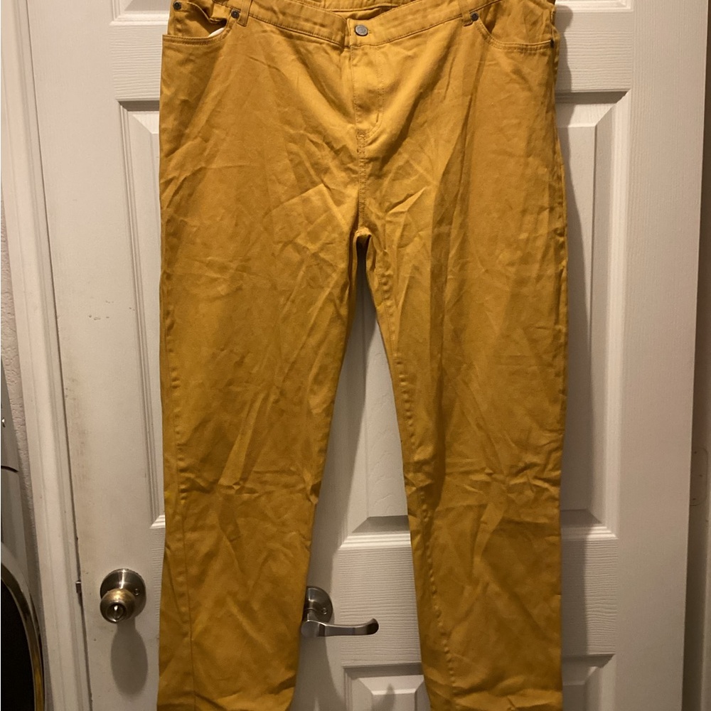 Women’s Judy Blue Mustard Pants 3X